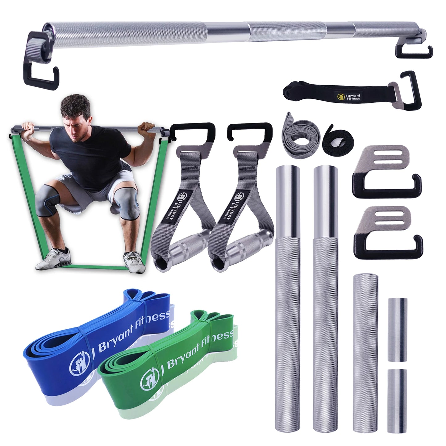 Portable Resistance Band Exercise Bar (96 cm)